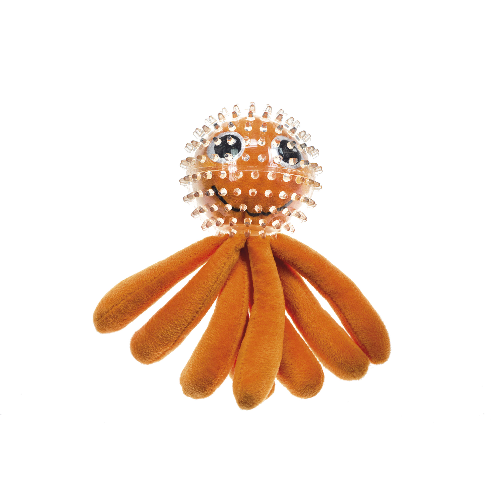 PLASTIC BALL WITH FABRIC OCTOPUS 2 IN 1 TOY-0